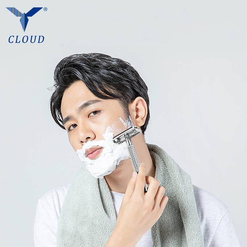 Razor manual în formă de T din oțel inoxidabil 74 cu două margini