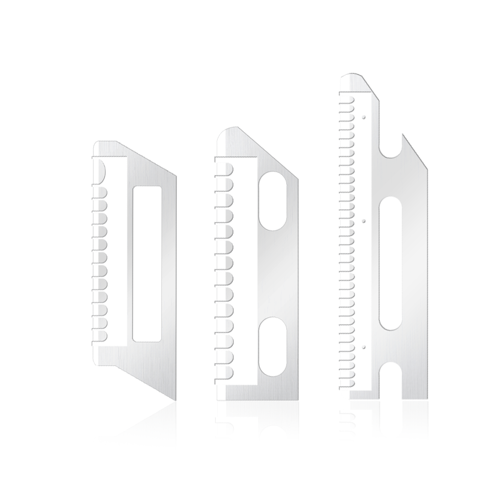 Lame de ras portabile ultra-netede modelate din oțel inoxidabil