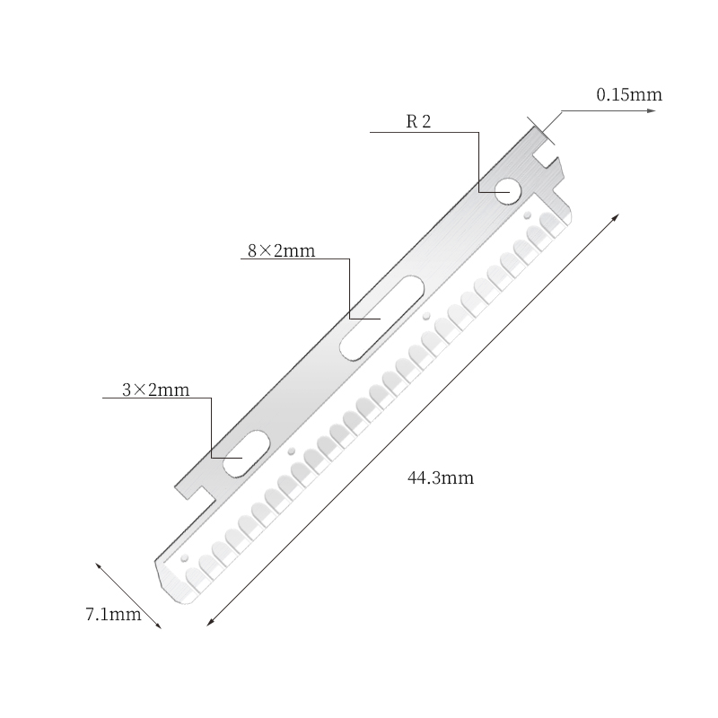 Lame de ras pentru față și sprâncene din oțel inoxidabil cu nano acoperire