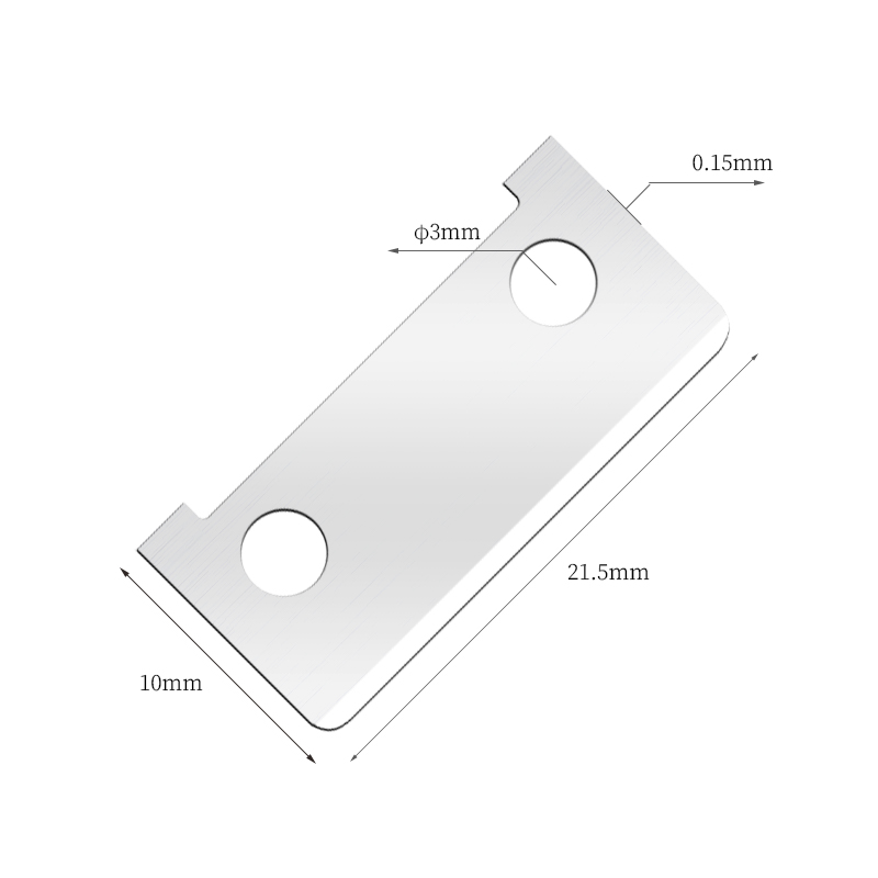 Lame de ras pentru sprâncene din oțel inoxidabil cu o singură față