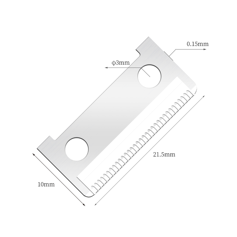 Lame de ras pentru sprâncene din oțel inoxidabil cu o singură față
