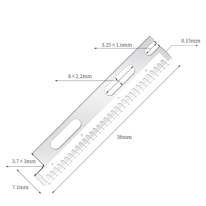 Lame de ras pentru sprâncene, reutilizabile, multifuncționale, din oțel inoxidabil