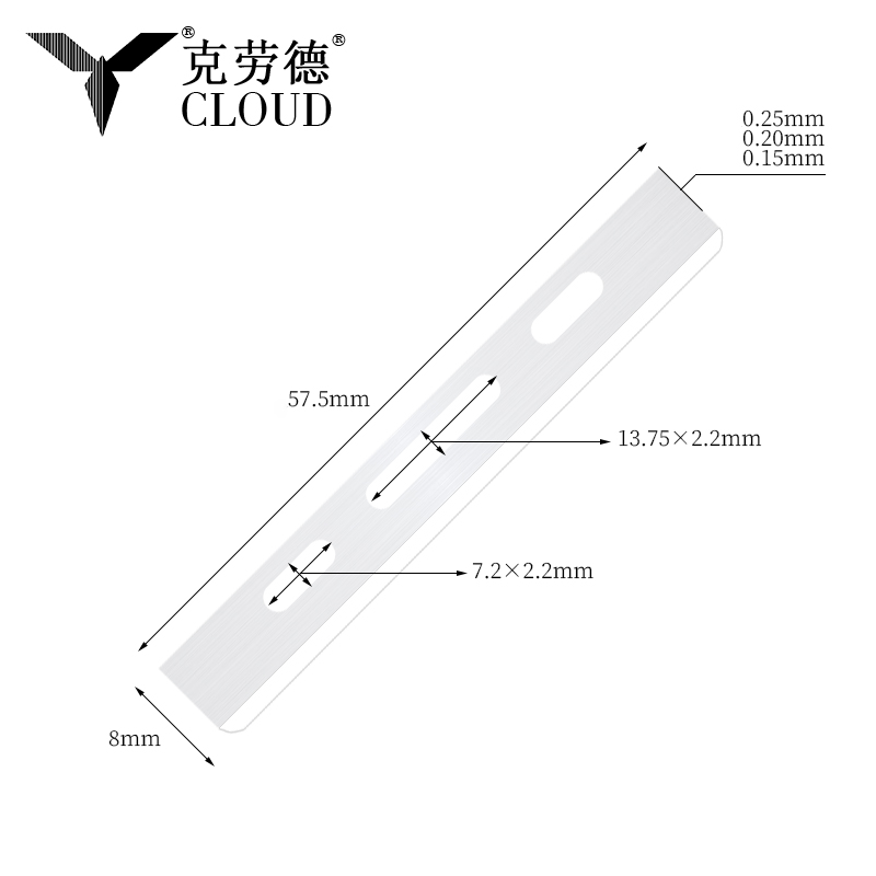 Lame de tuns din oțel inoxidabil cu o singură margine
