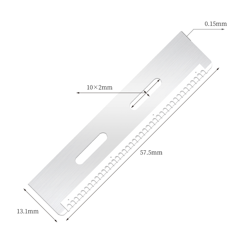 Lamă durabilă de tăiere a sprâncenelor din oțel inoxidabil, reutilizabilă