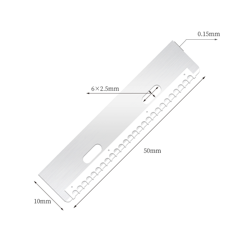 Lamă durabilă de tăiere a sprâncenelor din oțel inoxidabil, reutilizabilă