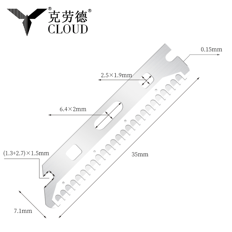 Lame de ras pentru sprâncene, reutilizabile, multifuncționale, din oțel inoxidabil